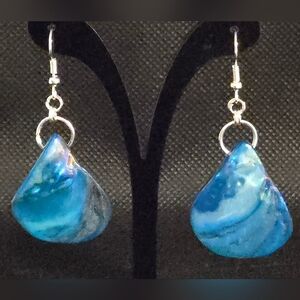 Dyed shell earrings